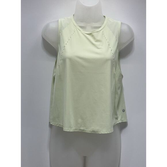 Lululemon Swift Ventilated Running Tank TopScream Green Light Women’s Size 8 - Picture 1 of 7